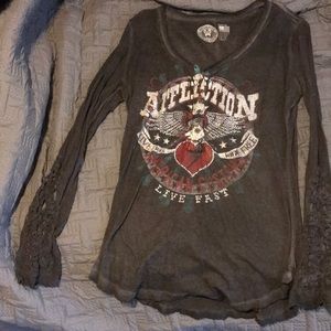 Affliction shirt Size M